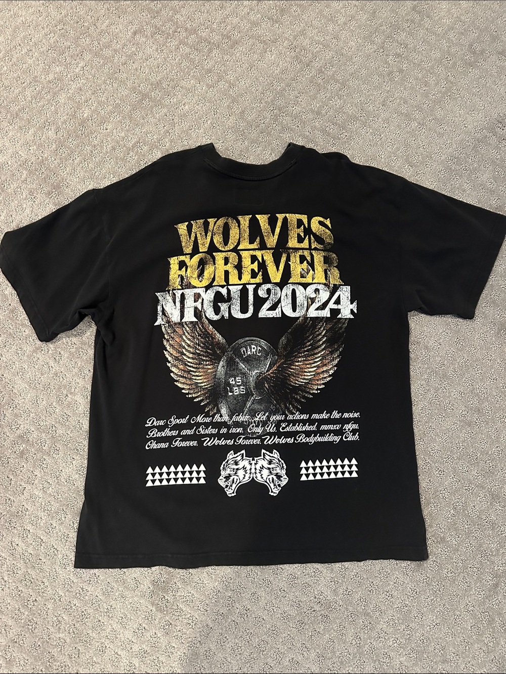 Darc Sport Wolves Forever NFGU 2024 Graphic Tee - Black